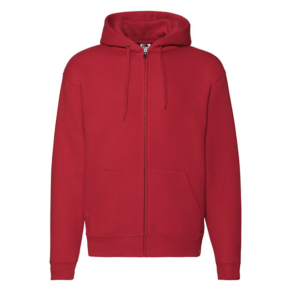 K163 Fruit of the Loom Mens Premium Zipped Hooded Sweat