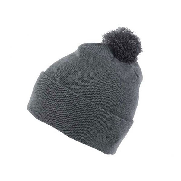 P172 Brand 47 Acrylic Bobble Knitted Beanie
