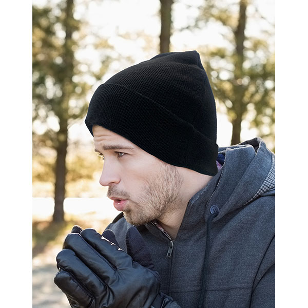 P172 Brand 47 Recycled Polyester Turn Up Beanie