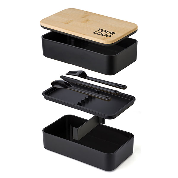 P056 Double Lunch Box - 1 Colour