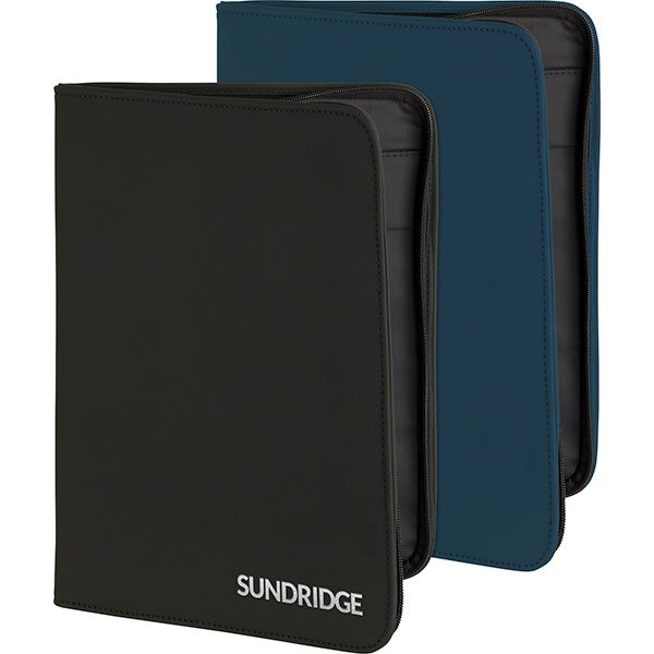 P069 Sundridge Recycled Zipped Folio - 1 Colour