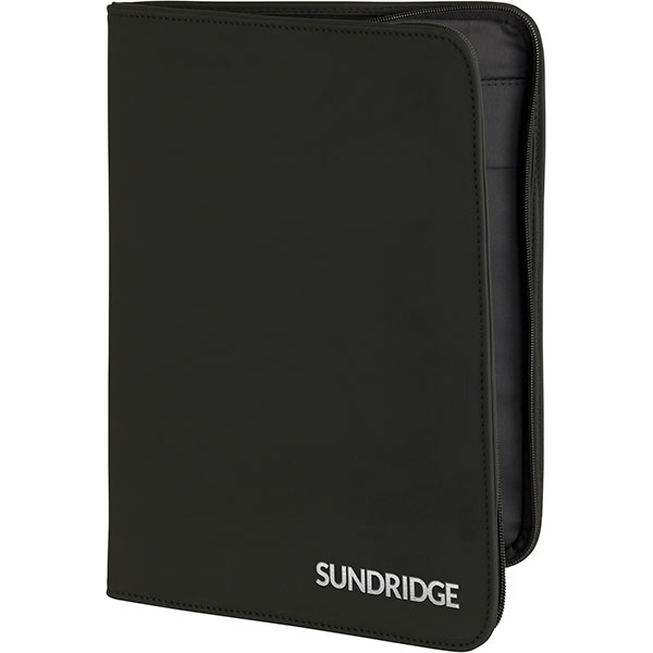 P069 Sundridge Recycled Zipped Folio - 1 Colour