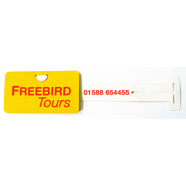 P027 Plastic Luggage Tag