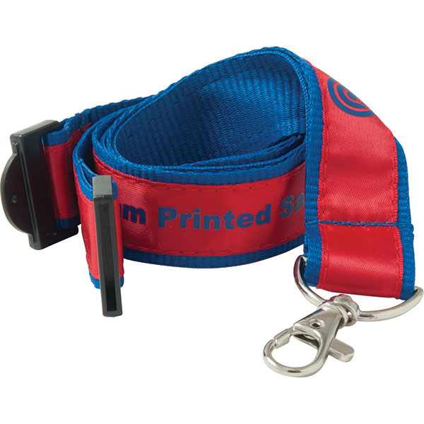 P080 20mm Printed Satin Applique Lanyard