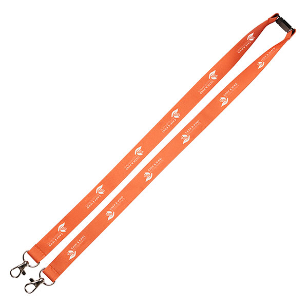 P080 20mm rPET Double Trigger Clip Lanyard