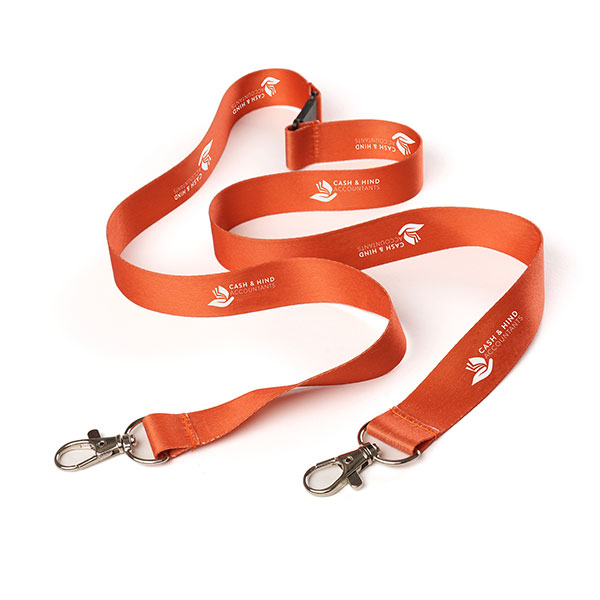 P080 20mm rPET Double Trigger Clip Lanyard