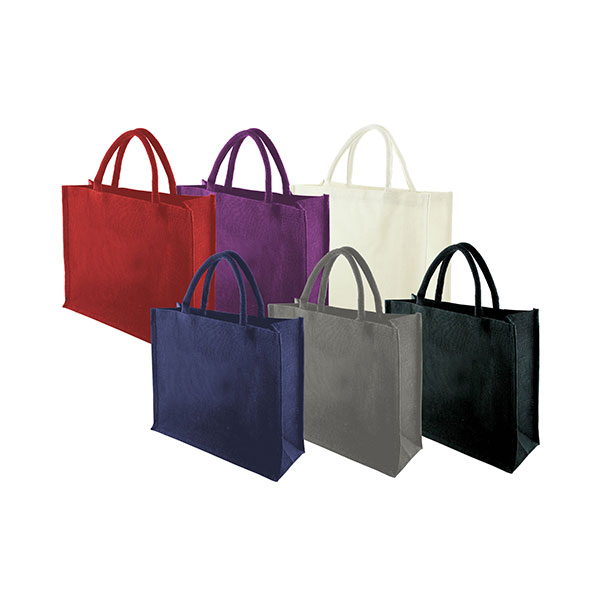 P073 Green & Innocent Tembo Coloured Laminated Jute Bag - Full Colour