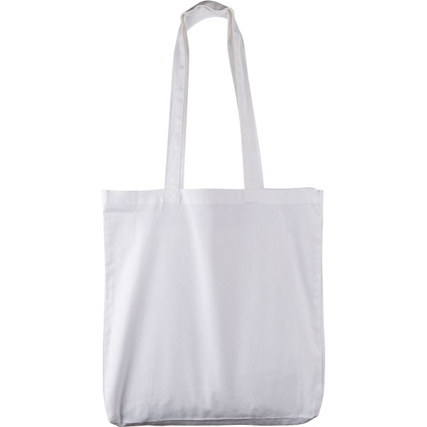 P070 White 10oz Canvas Cotton Shopper - Full Colour