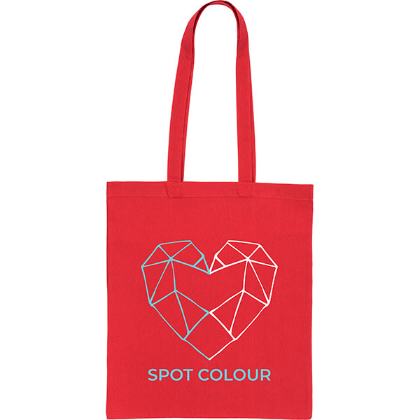 N069 Coloured 5oz Cotton Shopper - Spot Colour