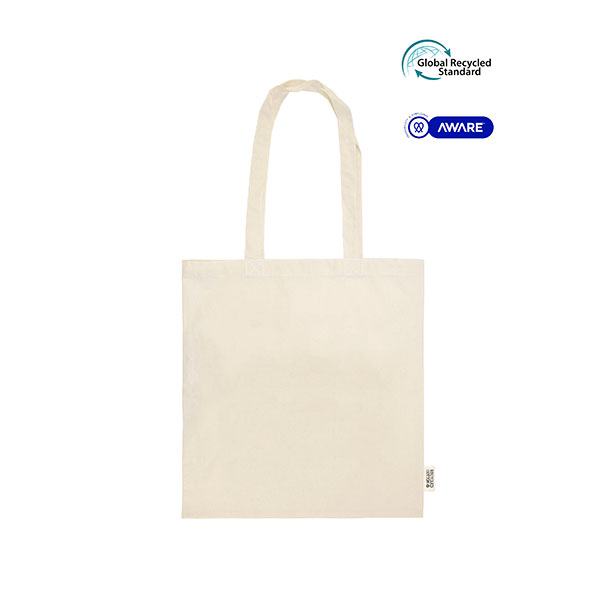 P071 AWARE Recycled 5oz Natural Cotton Shopper - Full Colour