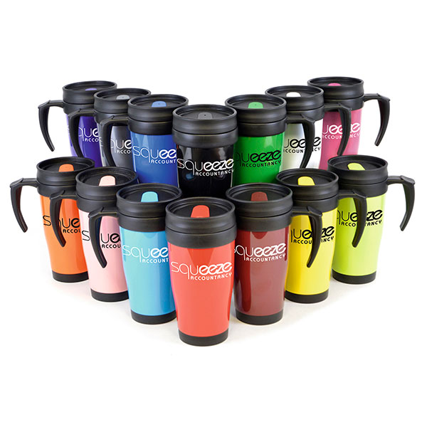 P102 Economy Coloured Travel Mug