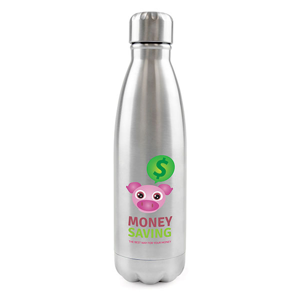 P105 Ashford Plus Stainless Steel Drinks Bottle - Full Colour