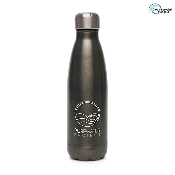 P105 Ashford Plus Recycled Stainless Steel Bottle - 1 Colour