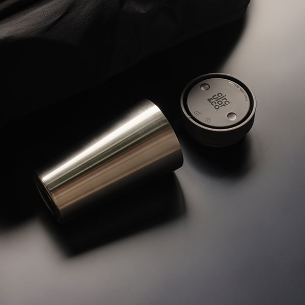 P108 Circular & Co 12oz Stainless Steel Travel Mug - 1 Colour