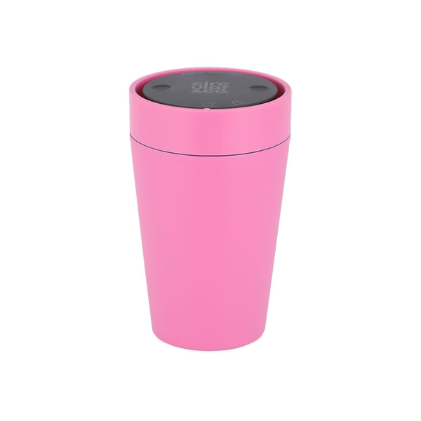 P108 Circular & Co 8oz Recycled Coffee Cup - Bubblegum - Full Colour