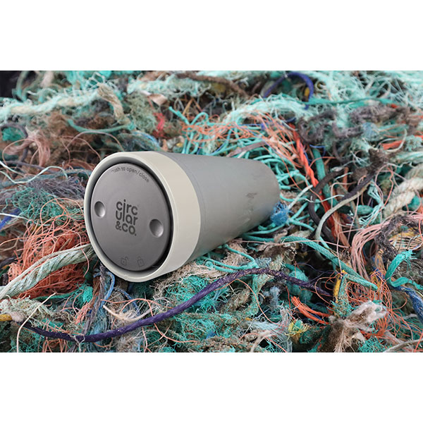 P108 Circular & Co 8oz Recycled Coffee Cup - Marine Waste - Full Colour