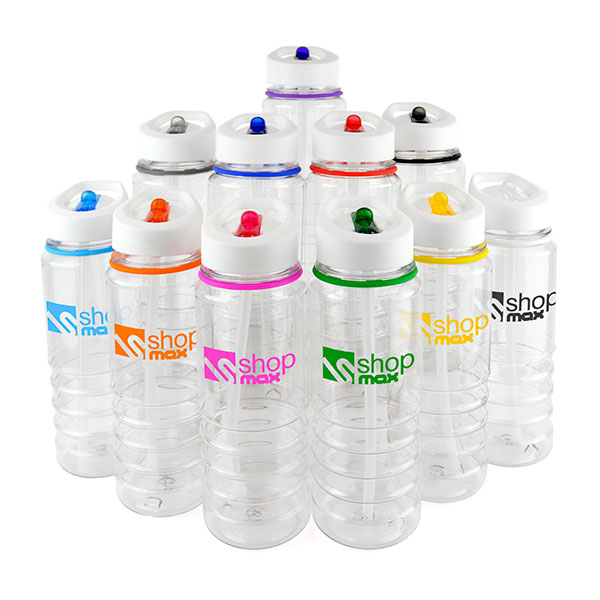 P101 Aqueous Clear Drinks Bottle 750ml - Full Colour