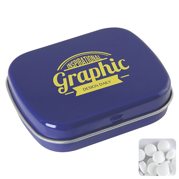 P087 Flat Mint Tin - 1 Colour