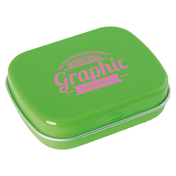 P087 Flat Mint Tin - 1 Colour