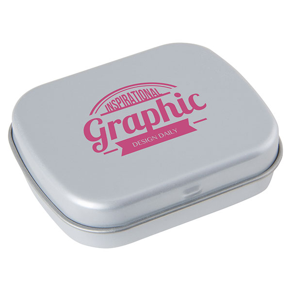 P087 Flat Mint Tin - 1 Colour