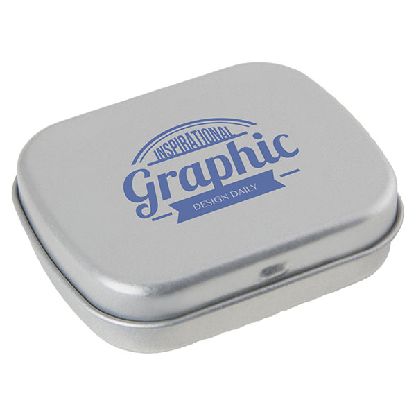 P087 Flat Mint Tin - 1 Colour