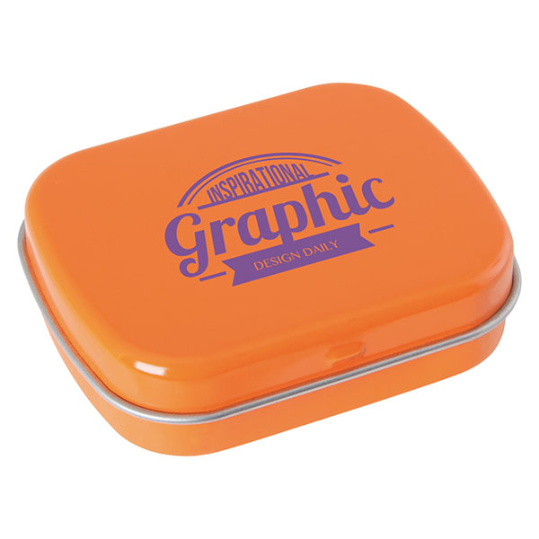 P087 Flat Mint Tin - 1 Colour