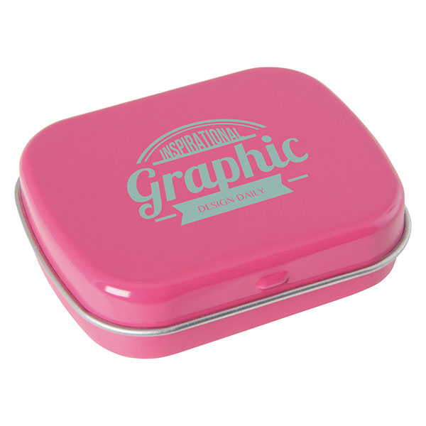 P087 Flat Mint Tin - 1 Colour