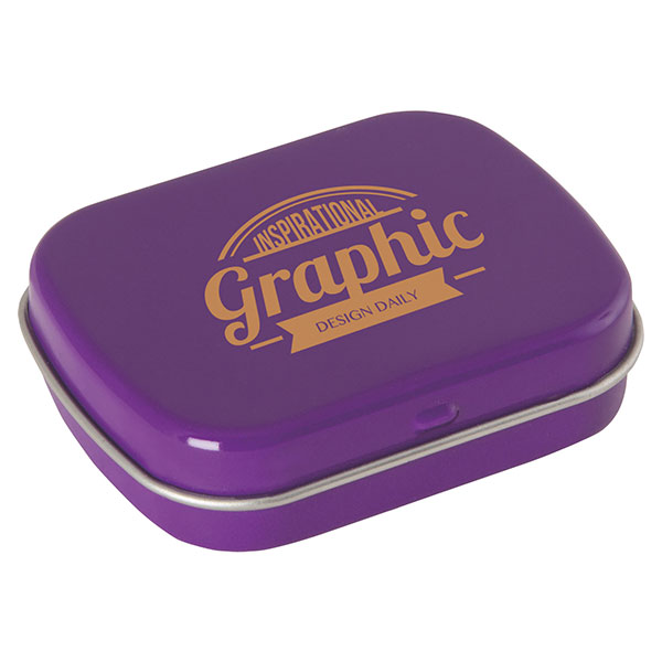 P087 Flat Mint Tin - 1 Colour