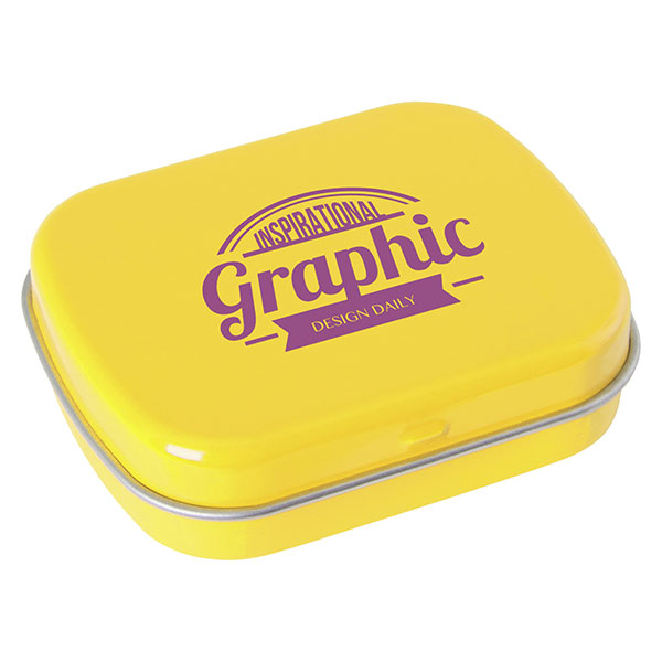 P087 Flat Mint Tin - 1 Colour