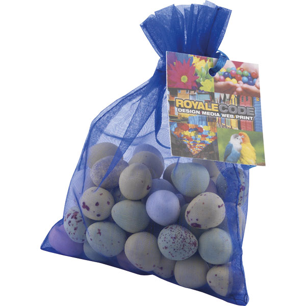 P086 Organza Bag with Mini Eggs - Large