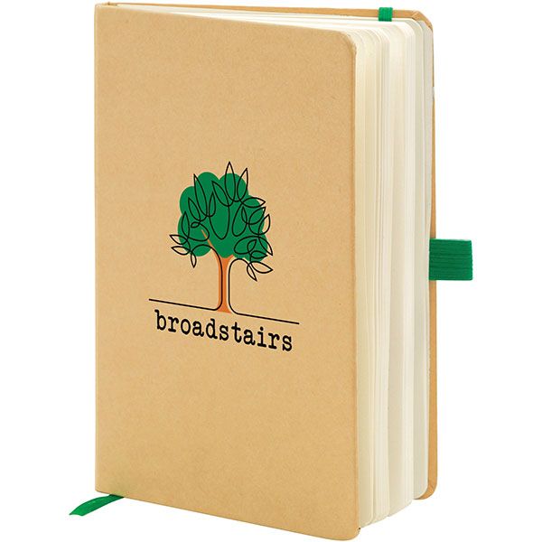 P147 Broadstairs A5 Eco Kraft Notebook - Full Colour
