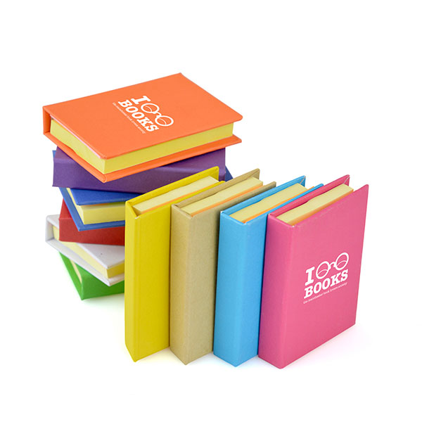 P139 Small Hard Back Sticky Notebook - Full Colour