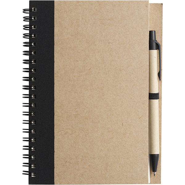 P142 Eco Wirobound Notebook with Ballpen - 1 Colour