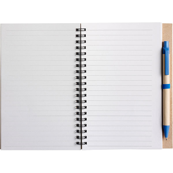 P142 Eco Wirobound Notebook with Ballpen - 1 Colour