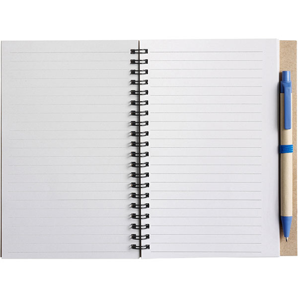 P142 Eco Wirobound Notebook with Ballpen - 1 Colour