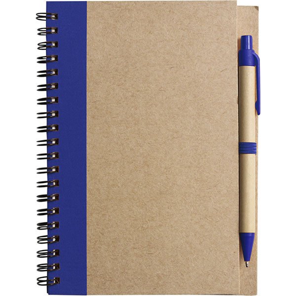 P142 Eco Wirobound Notebook with Ballpen - 1 Colour