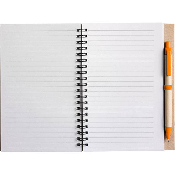 P142 Eco Wirobound Notebook with Ballpen - 1 Colour