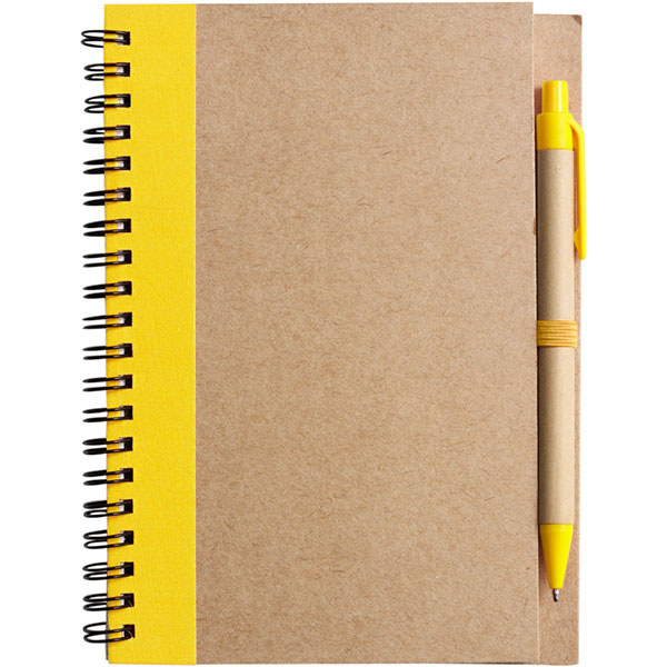 P142 Eco Wirobound Notebook with Ballpen - 1 Colour