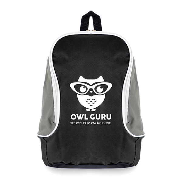 N063 Budget Style Polyester Backpack - Spot Colour