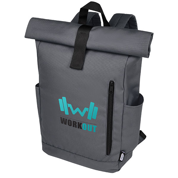 P068 Byron Recycled Roll Top Backpack - 1 Colour