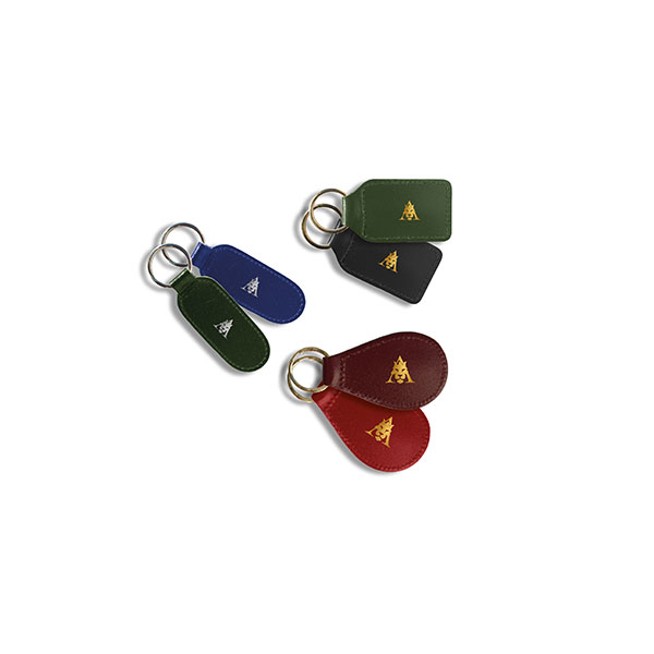 N036 Recycled Leather Key Fob