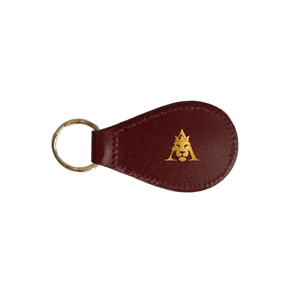 N036 Recycled Leather Key Fob