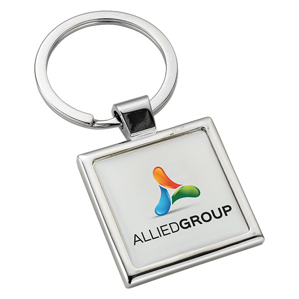 P037 Domed Metal Key Ring
