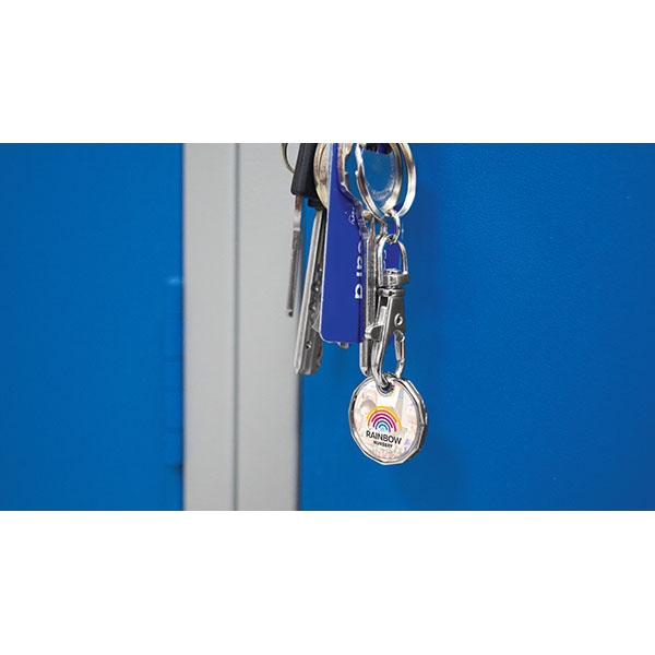 P034 Express Printed Trolley Token Key Ring
