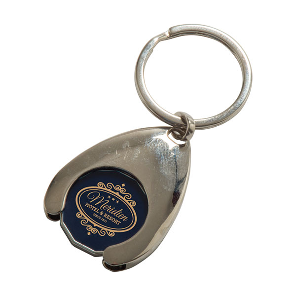 P034 Wishbone Shaped Trolley Token Key Ring