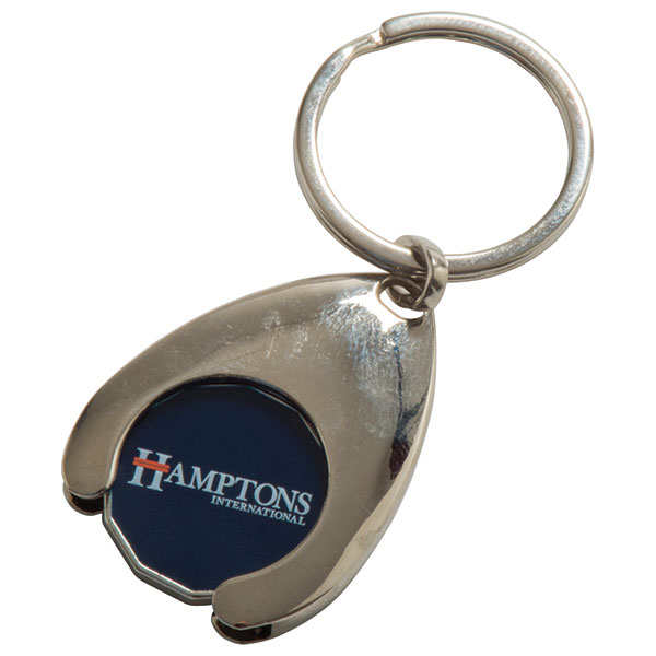 P034 Wishbone Shaped Trolley Token Key Ring