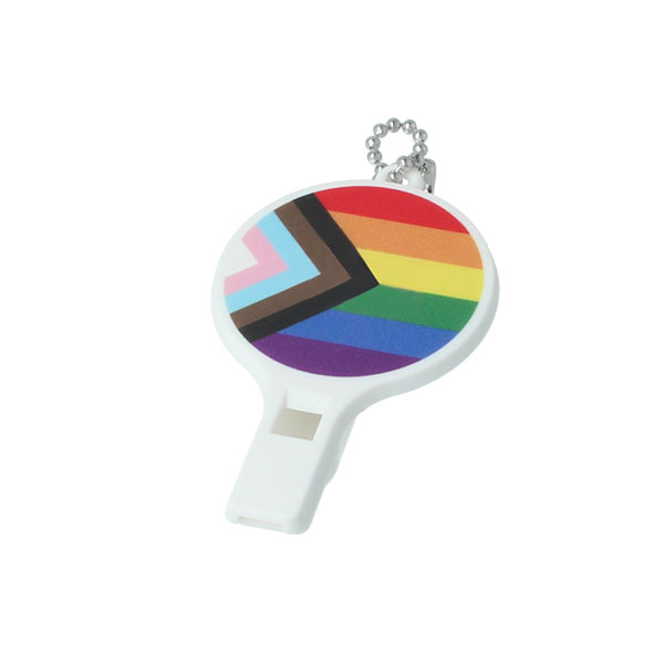 P036 Plastic Whistle Key Ring