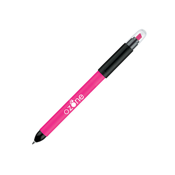 H033 senator Duo Polished Plastic Multifunction Ballpen & Highlighter