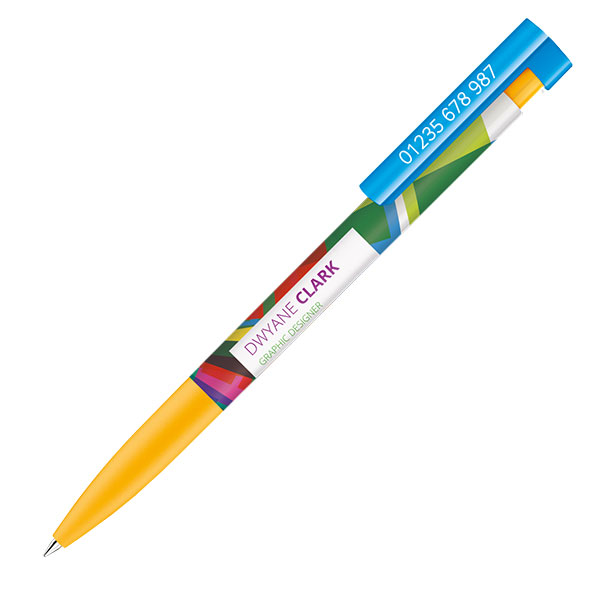 H042 senator Liberty Plastic Ballpen with Soft Grip and Xtreme Branding