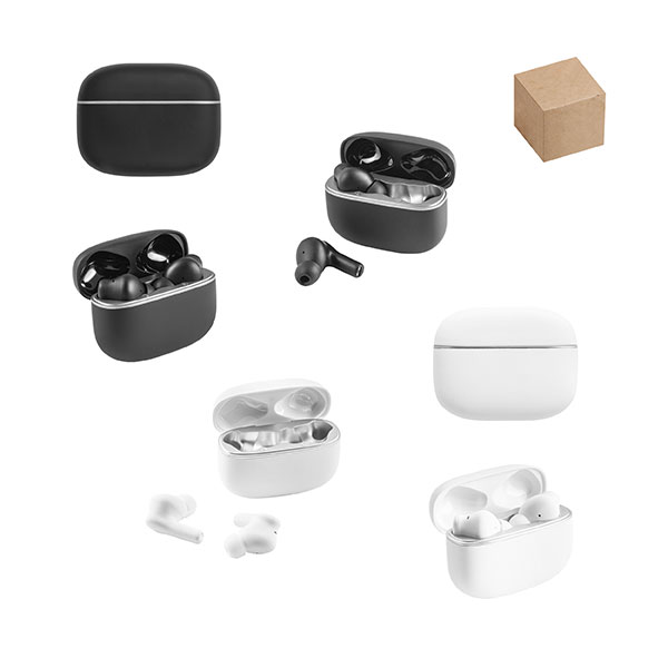 P022 Noise Cancelling Wireless Earbuds in Recycled ABS Case